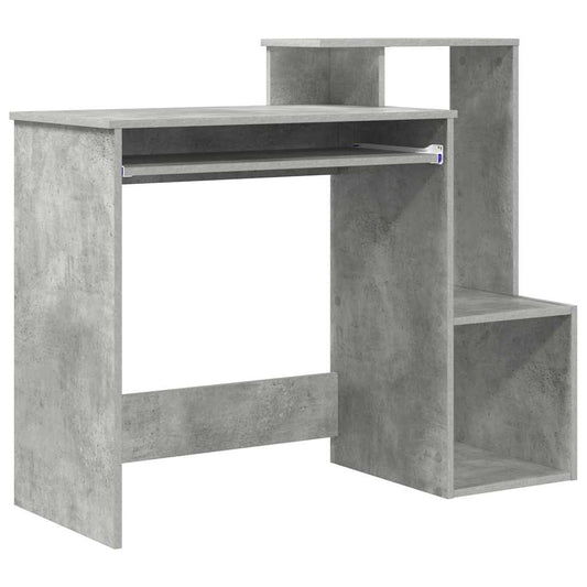 Schreibtisch Beton Grau 106 x 41 x 88.5 cm Holzwerkstoff