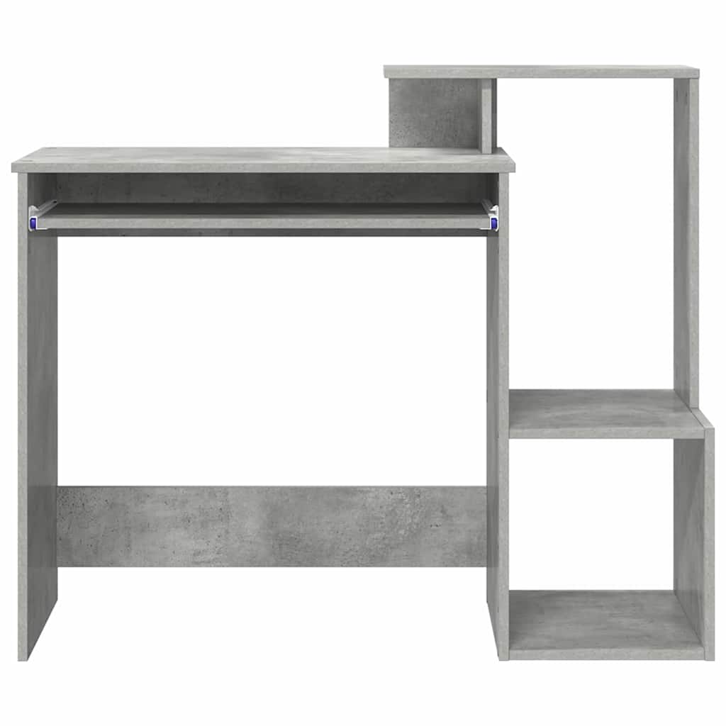Schreibtisch Beton Grau 106 x 41 x 88.5 cm Holzwerkstoff