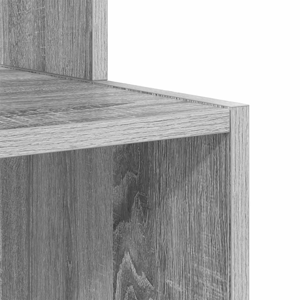 Tisch mit Regal Graues Sonoma 106 x 40 x 88,5 cm Holzwerkstoff