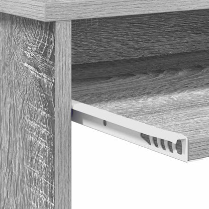 Tisch mit Regal Graues Sonoma 106 x 40 x 88,5 cm Holzwerkstoff