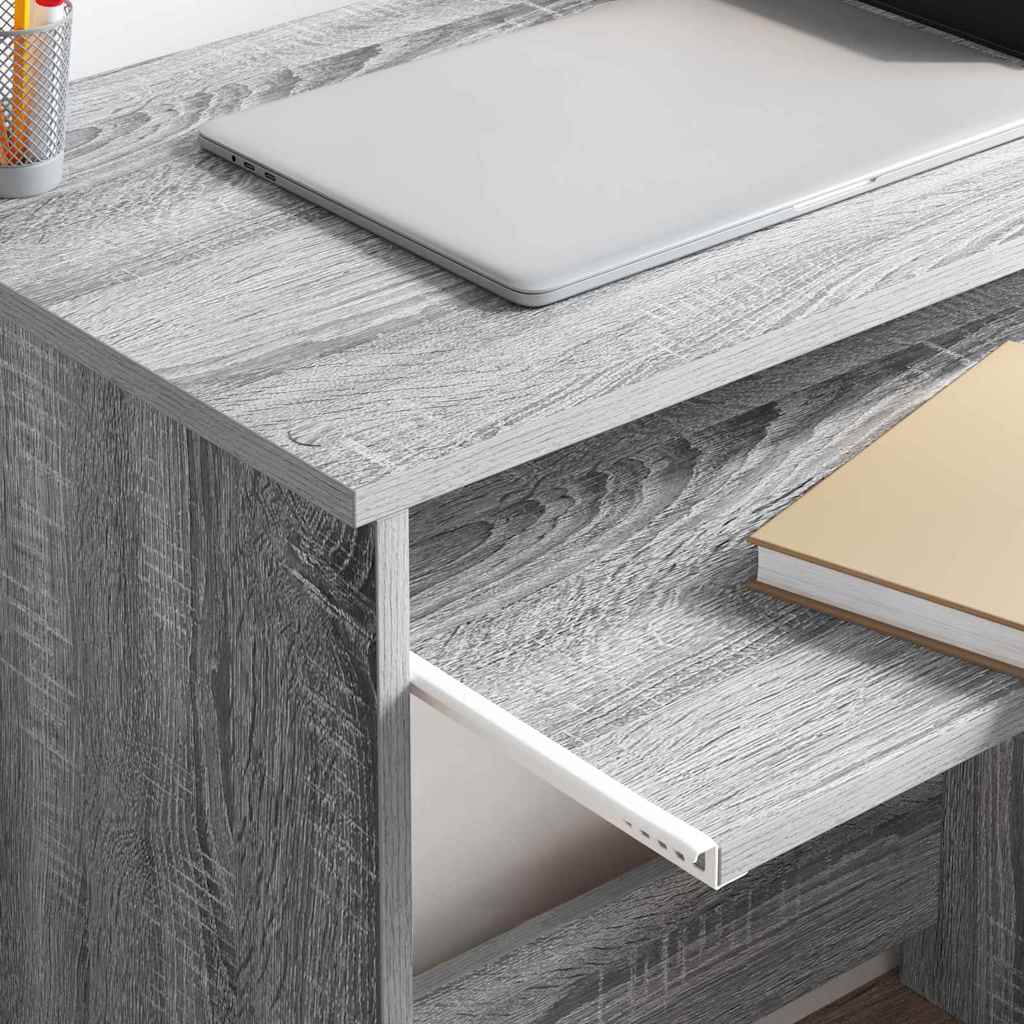 Tisch mit Regal Graues Sonoma 106 x 40 x 88,5 cm Holzwerkstoff