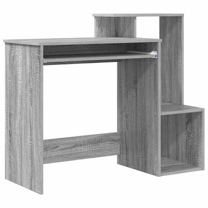 Tisch mit Regal Graues Sonoma 106 x 40 x 88,5 cm Holzwerkstoff