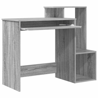 Tisch mit Regal Graues Sonoma 106 x 40 x 88,5 cm Holzwerkstoff