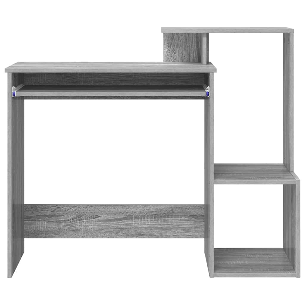 Tisch mit Regal Graues Sonoma 106 x 40 x 88,5 cm Holzwerkstoff