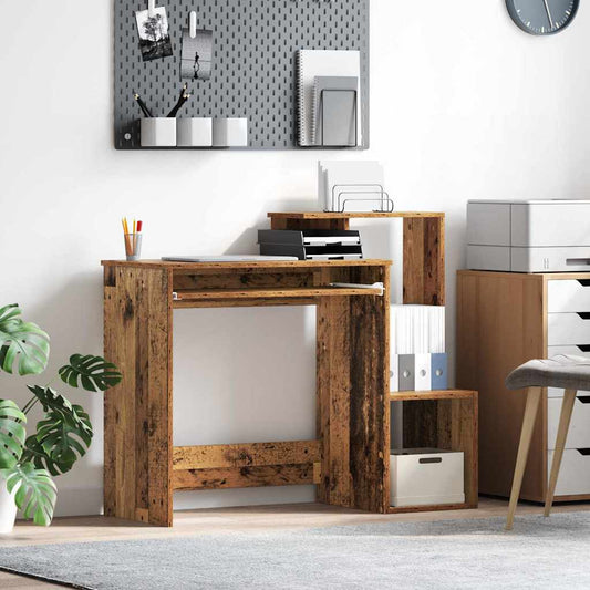 Tisch mit Regal Altholz 106 x 40 x 88,5 cm Holzwerkstoff