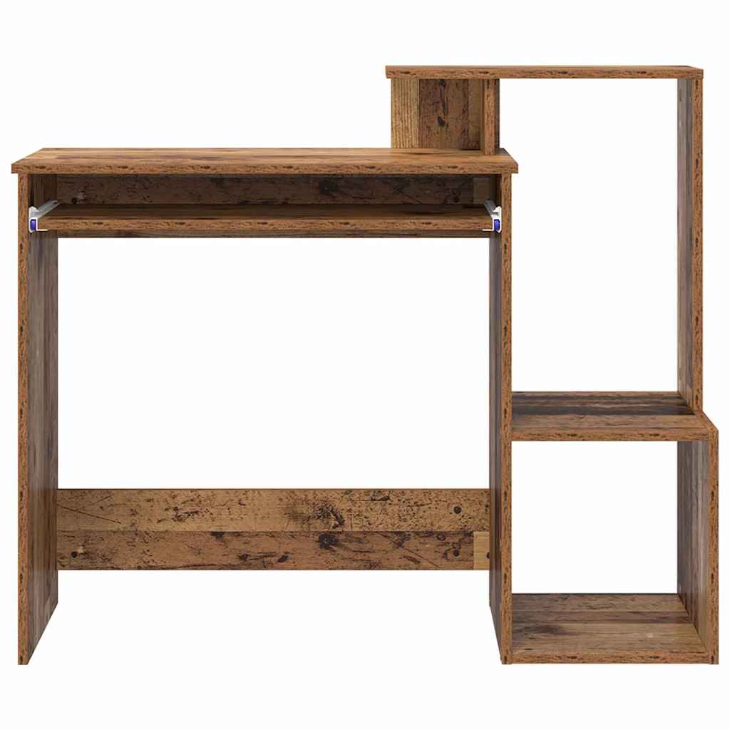 Tisch mit Regal Altholz 106 x 40 x 88,5 cm Holzwerkstoff