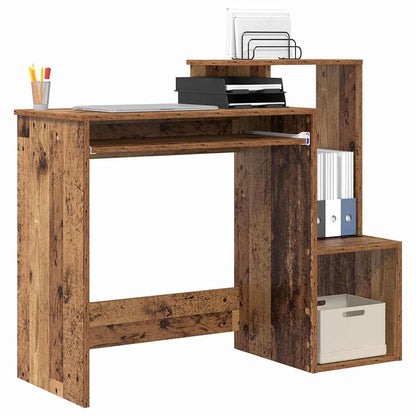 Tisch mit Regal Altholz 106 x 40 x 88,5 cm Holzwerkstoff