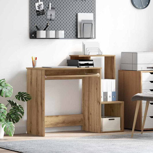 Tisch mit Regal Artisan Eiche 106 x 40 x 88,5 cm Holzwerkstoff