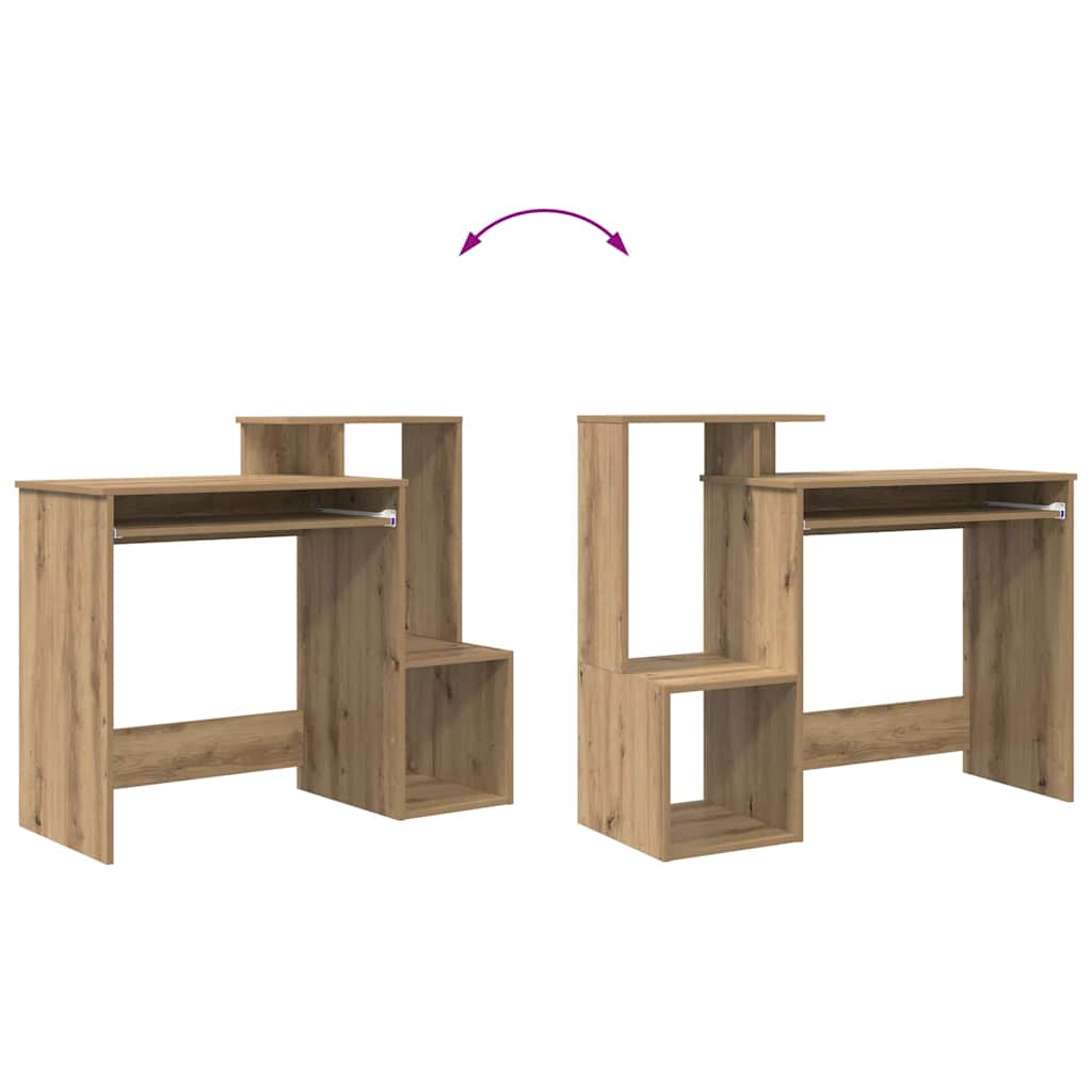 Tisch mit Regal Artisan Eiche 106 x 40 x 88,5 cm Holzwerkstoff