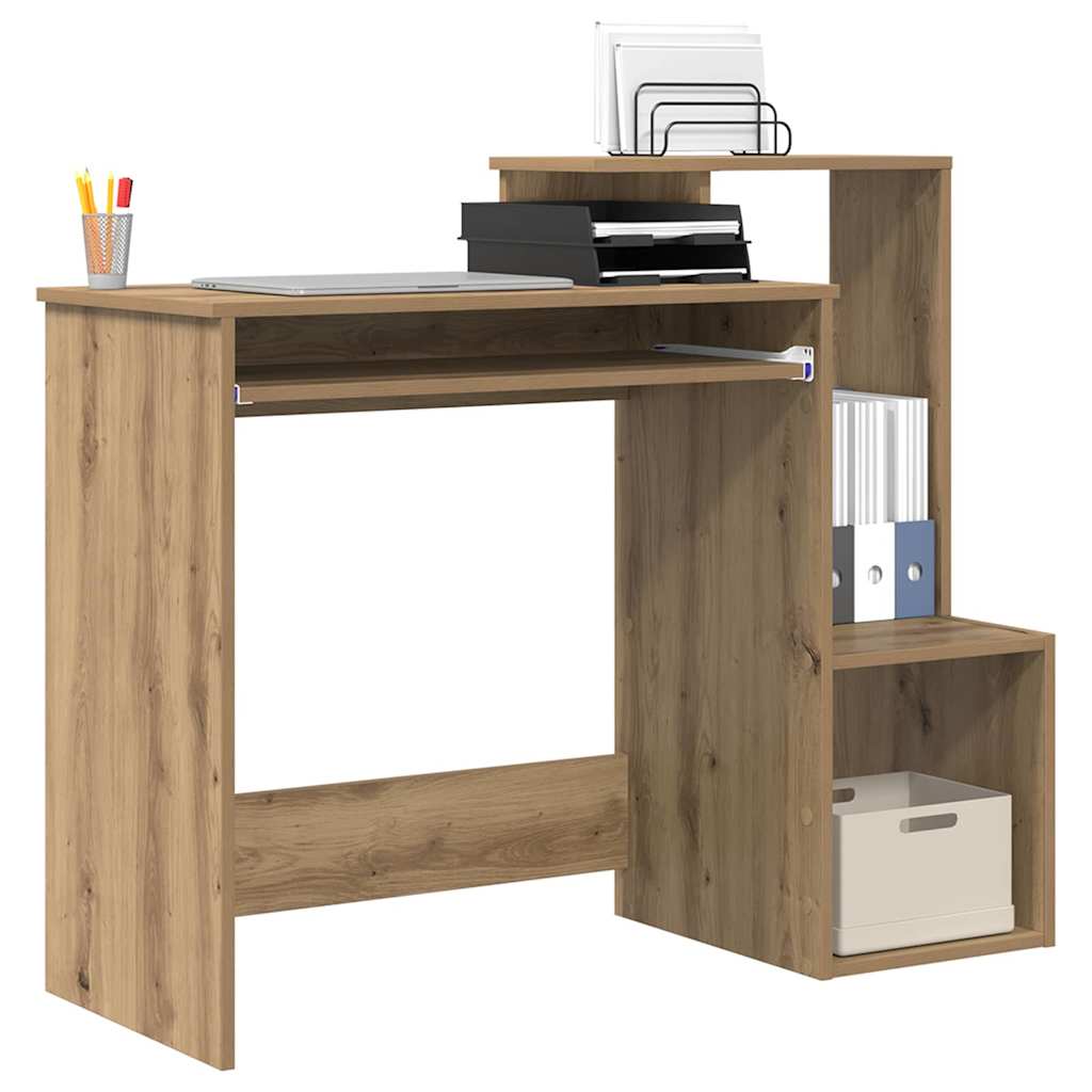 Tisch mit Regal Artisan Eiche 106 x 40 x 88,5 cm Holzwerkstoff
