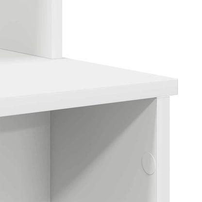 Tisch mit Stauraum Weiß 120,5 x 44 x 88,5 cm Holzwerkstoff