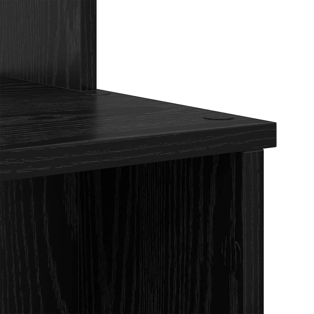 Tisch mit Stauraum Schwarze Eiche 120,5 x 44 x 88,5 cm