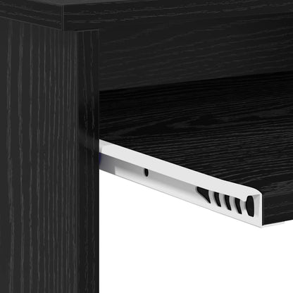 Tisch mit Stauraum Schwarze Eiche 120,5 x 44 x 88,5 cm