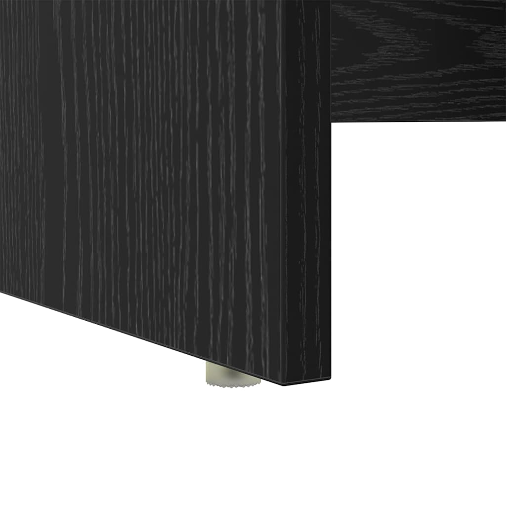 Tisch mit Stauraum Schwarze Eiche 120,5 x 44 x 88,5 cm