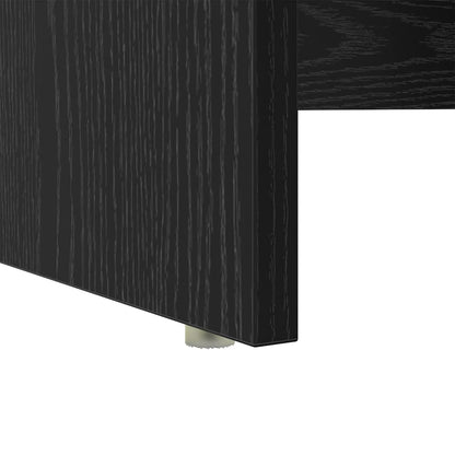 Tisch mit Stauraum Schwarze Eiche 120,5 x 44 x 88,5 cm