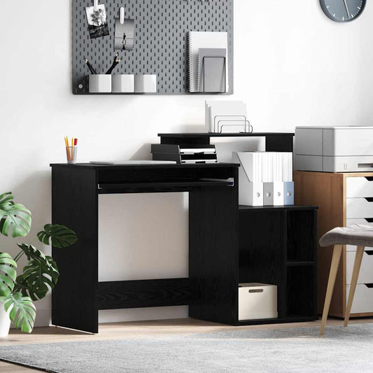 Tisch mit Stauraum Schwarze Eiche 120,5 x 44 x 88,5 cm