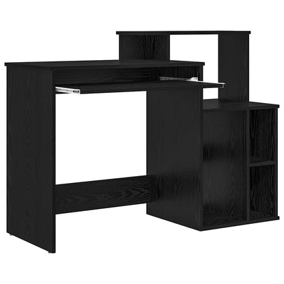 Tisch mit Stauraum Schwarze Eiche 120,5 x 44 x 88,5 cm