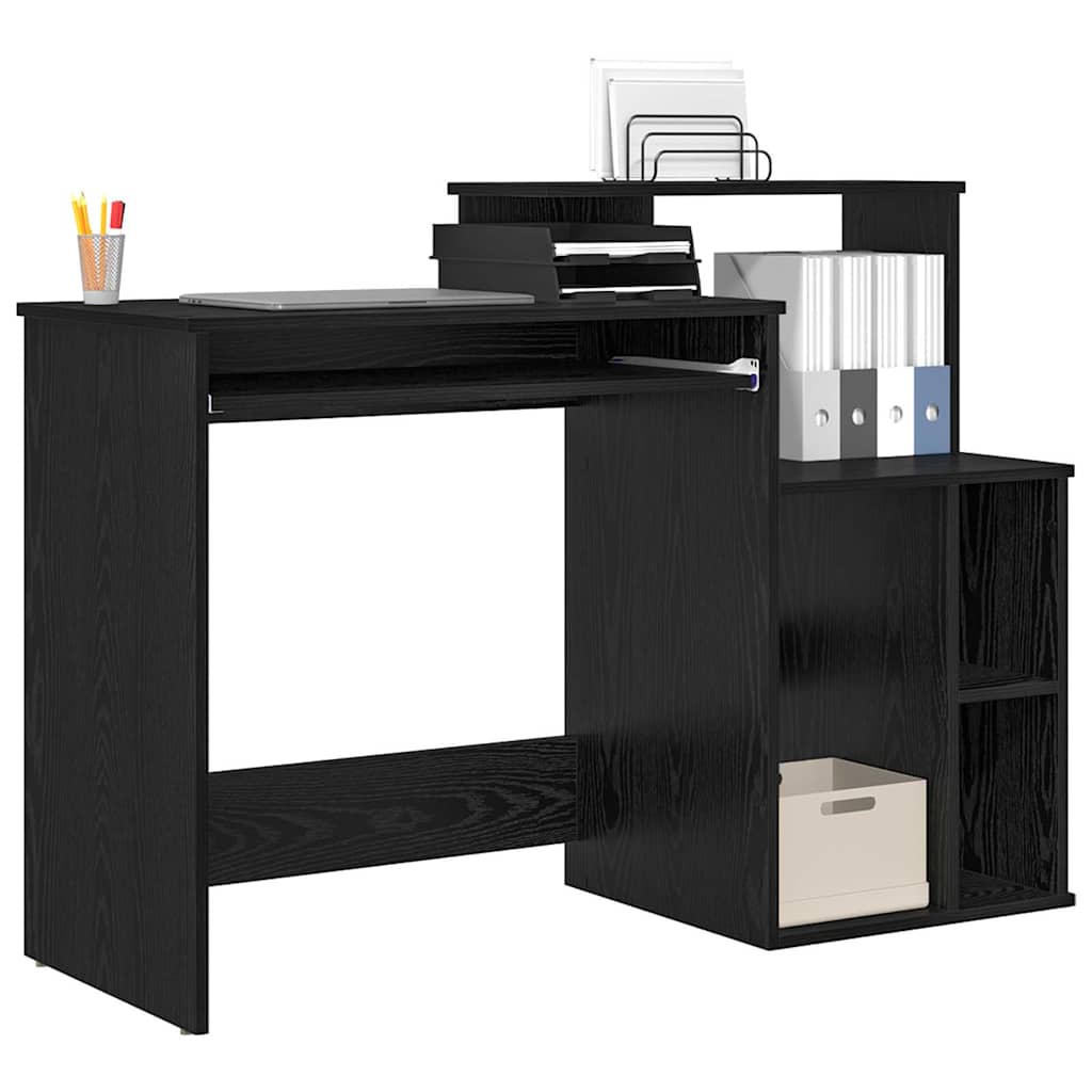 Tisch mit Stauraum Schwarze Eiche 120,5 x 44 x 88,5 cm