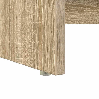 Tisch mit Stauraum mit Regal Sonoma Eiche 120,5 x 44 x 88,5 cm