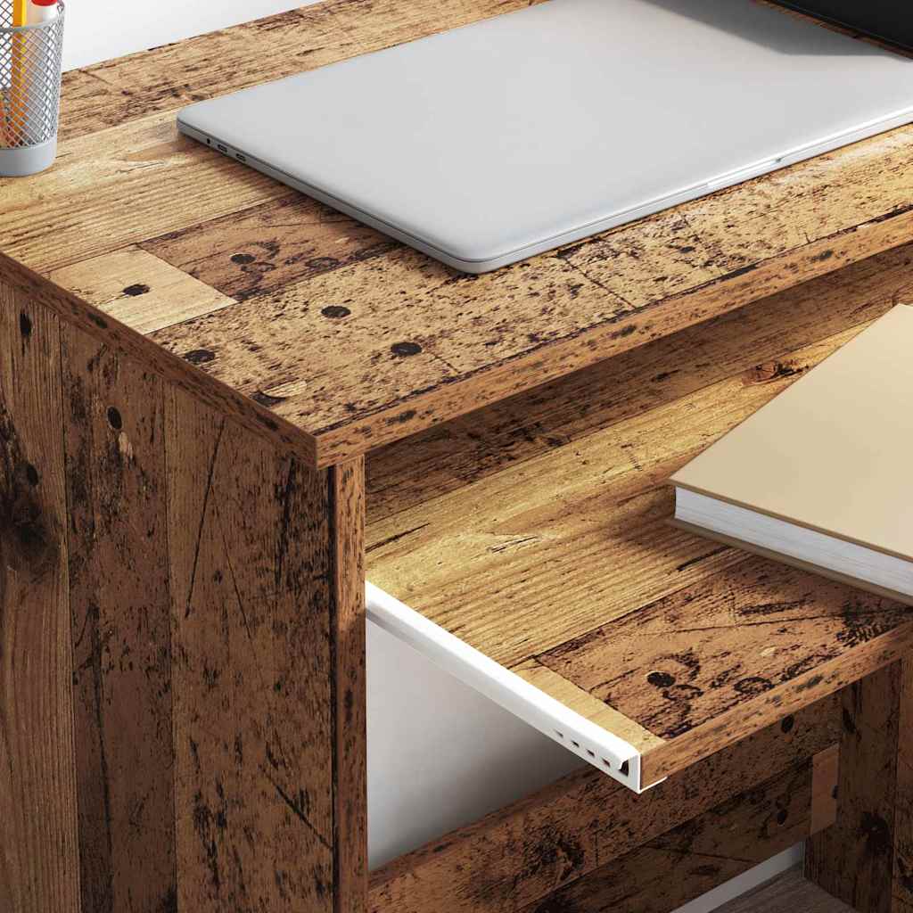 Tisch mit Stauraum Altholz 120,5 x 44 x 88,5 cm Holzwerkstoff