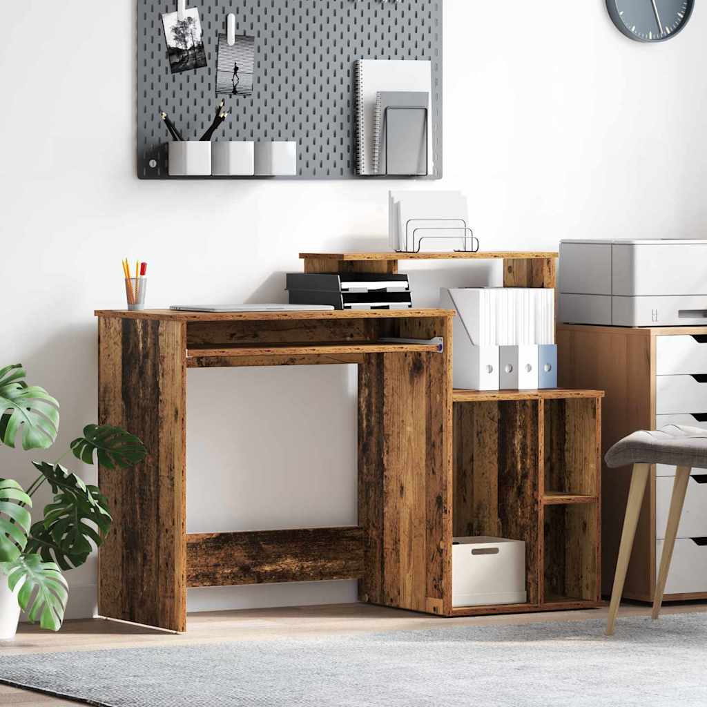 Tisch mit Stauraum Altholz 120,5 x 44 x 88,5 cm Holzwerkstoff