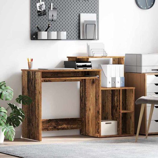 Tisch mit Stauraum Altholz 120,5 x 44 x 88,5 cm Holzwerkstoff