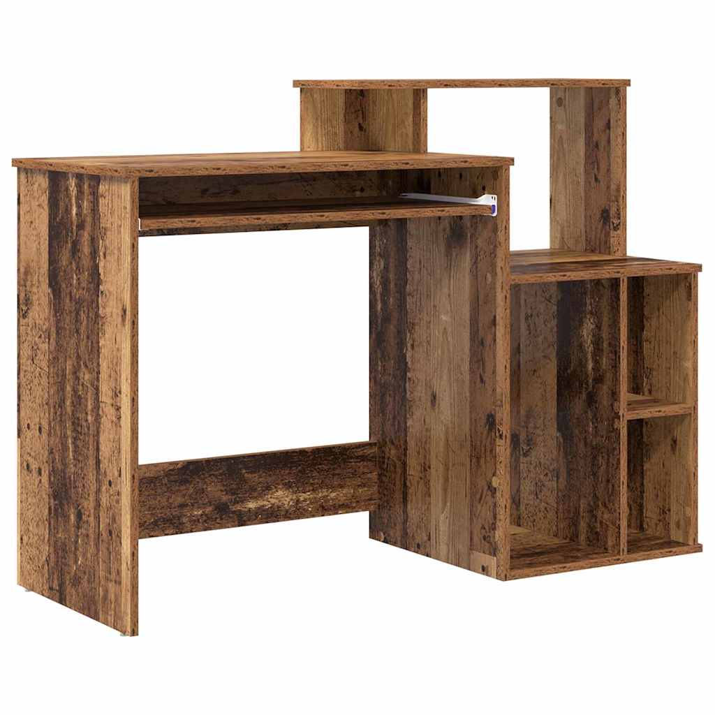Tisch mit Stauraum Altholz 120,5 x 44 x 88,5 cm Holzwerkstoff
