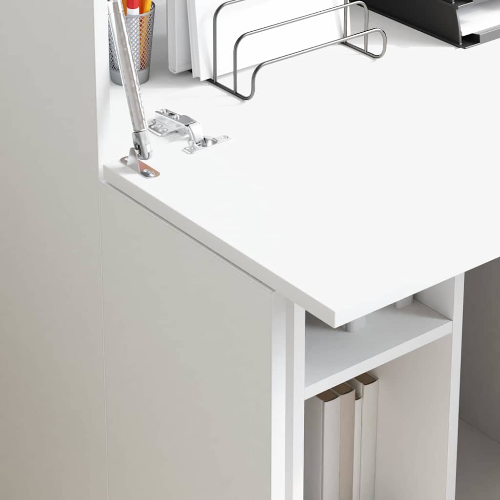 Schreibtisch mit Tür Weiß 71,5 x 31,5 x 106,5 cm Holzwerkstoff