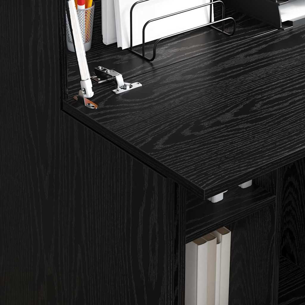 Schreibtisch mit Regal Schwarze Eiche 71,5 x 31,5 x 106,5 cm