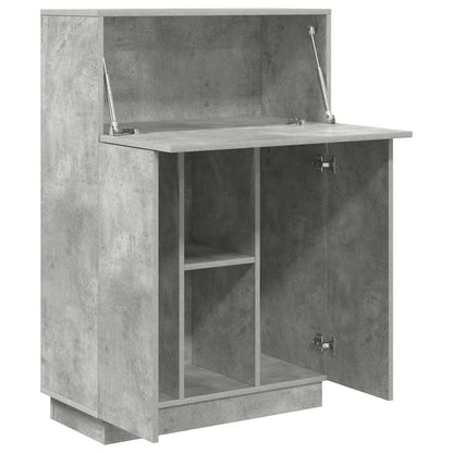 Schreibtisch mit Tür Grau 71,5 x 31,5 x 106,5 cm Holzwerkstoff