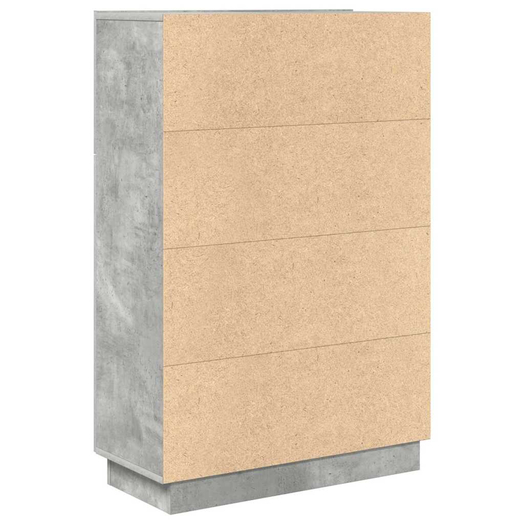 Schreibtisch mit Tür Grau 71,5 x 31,5 x 106,5 cm Holzwerkstoff