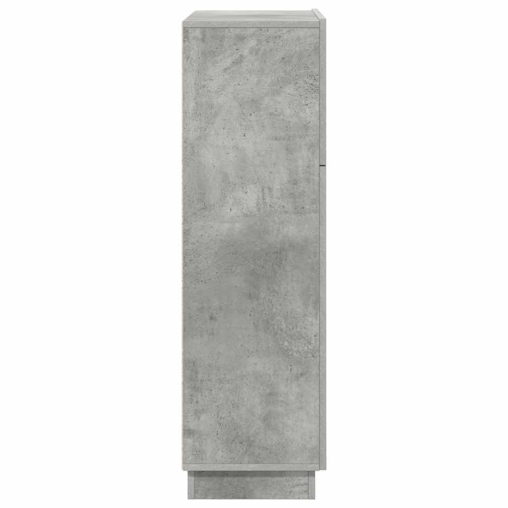 Schreibtisch mit Tür Grau 71,5 x 31,5 x 106,5 cm Holzwerkstoff