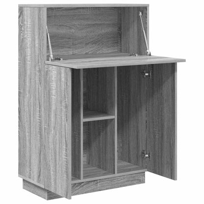 Schreibtisch mit Tür Grau 71,5 x 31,5 x 106,5 cm Holzwerkstoff