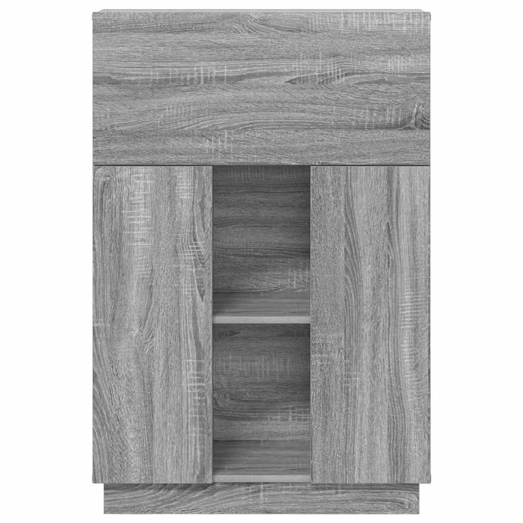 Schreibtisch mit Tür Grau 71,5 x 31,5 x 106,5 cm Holzwerkstoff