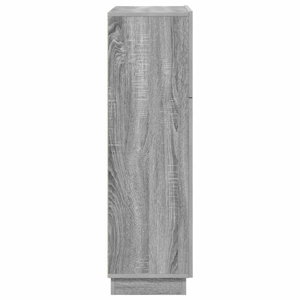 Schreibtisch mit Tür Grau 71,5 x 31,5 x 106,5 cm Holzwerkstoff
