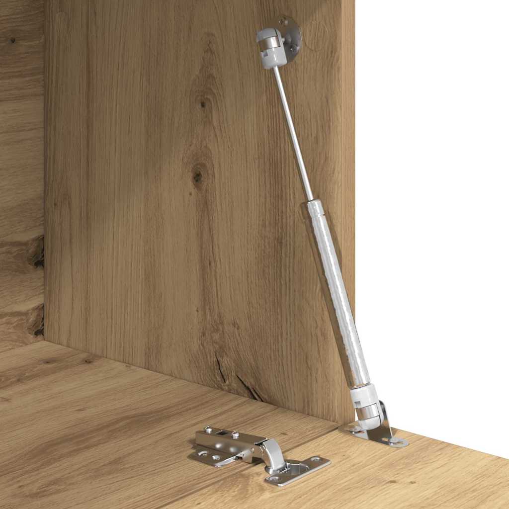Schreibtisch mit Tür Eiche handwerklich 71,5 x 31,5 x 106,5 cm