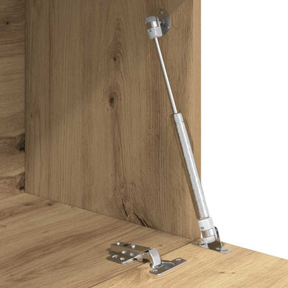 Schreibtisch mit Tür Eiche handwerklich 71,5 x 31,5 x 106,5 cm