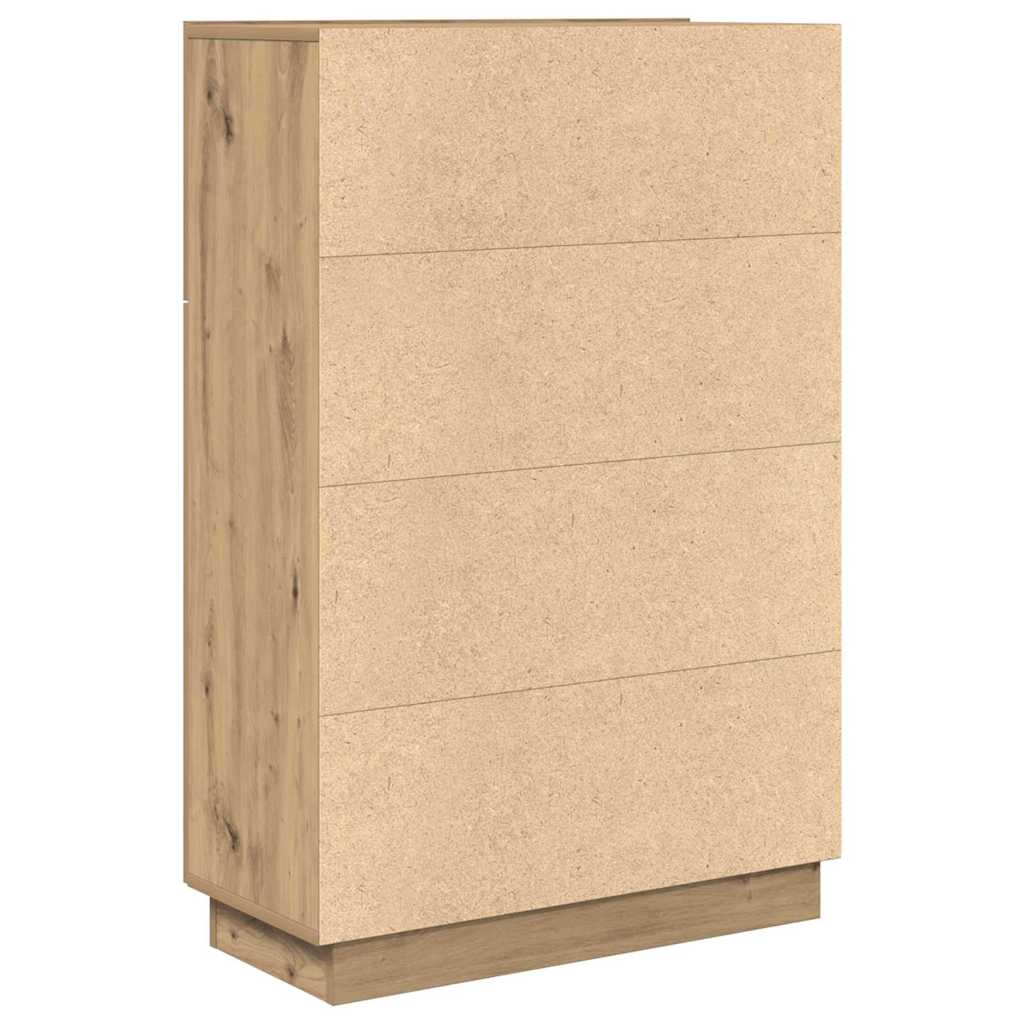 Schreibtisch mit Tür Eiche handwerklich 71,5 x 31,5 x 106,5 cm