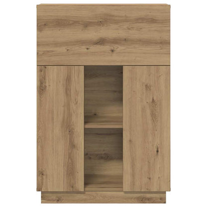 Schreibtisch mit Tür Eiche handwerklich 71,5 x 31,5 x 106,5 cm