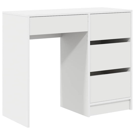 Schreibtisch mit Regal Weiß 90 x 37.5 x 75 cm Holzwerkstoff