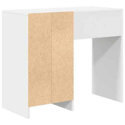Schreibtisch mit Regal Weiß 90 x 37.5 x 75 cm Holzwerkstoff