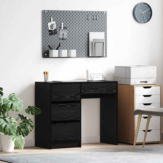 Schreibtisch Schwarze Eiche 90 x 37.5 x 75 cm Holzwerkstoff