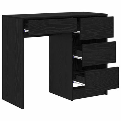 Schreibtisch Schwarze Eiche 90 x 37.5 x 75 cm Holzwerkstoff