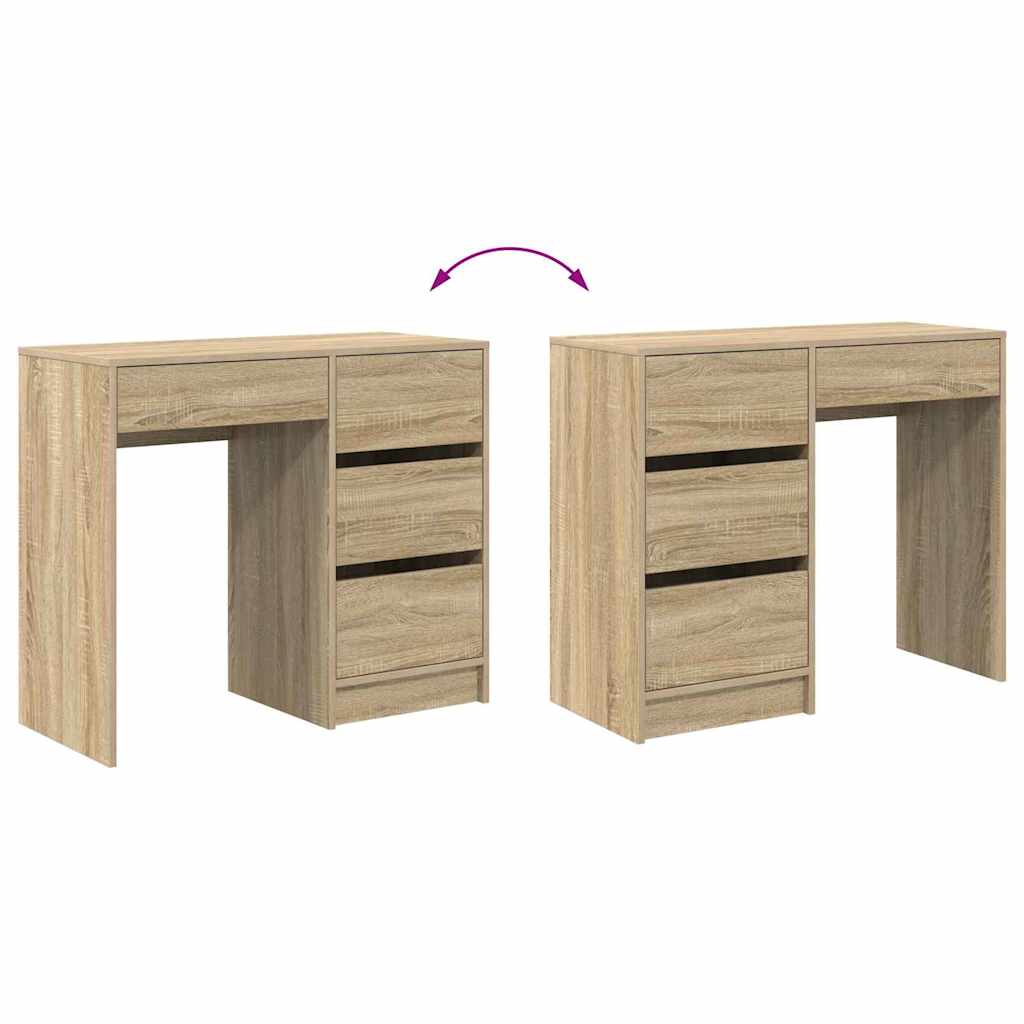 Schreibtisch Sonoma Eiche 90 x 37.5 x 75 cm Holzwerkstoff