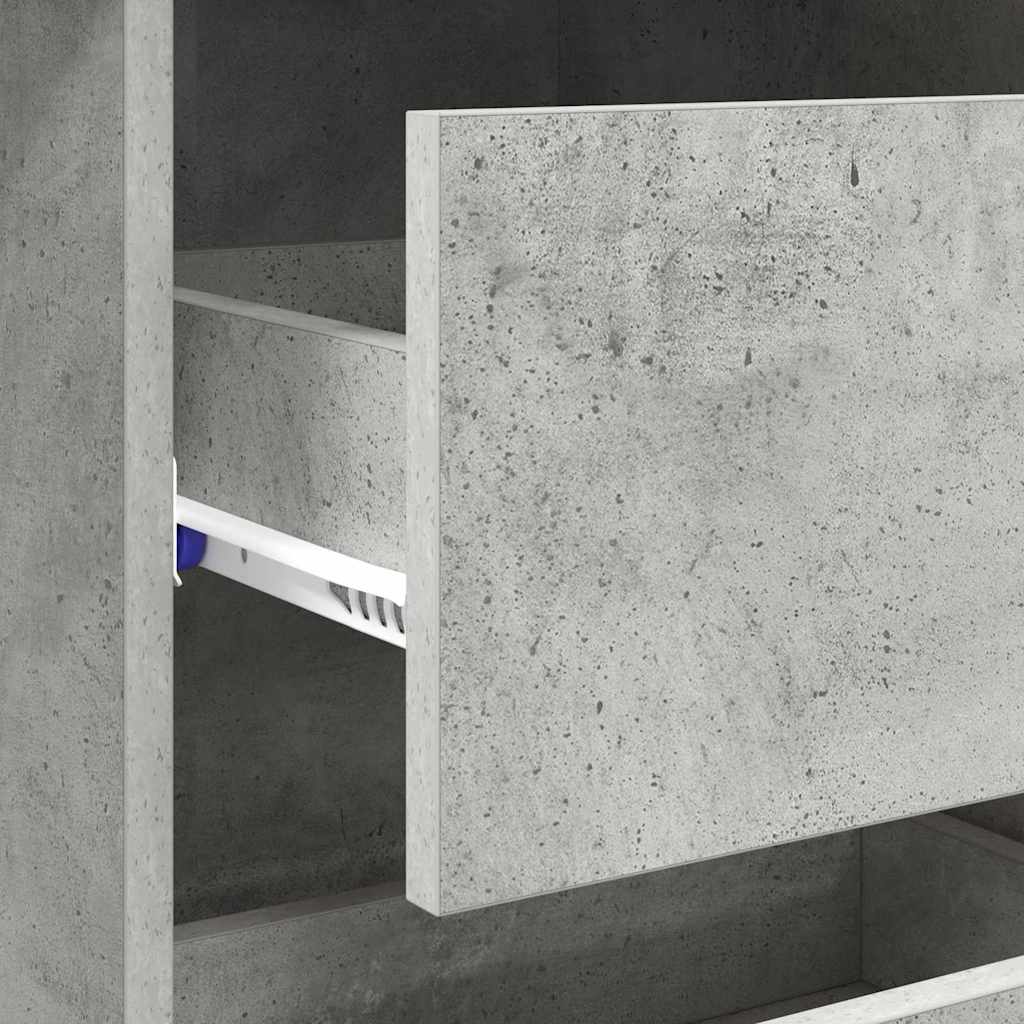 Schreibtisch Betongrau 90 x 37.5 x 75 cm Holzwerkstoff