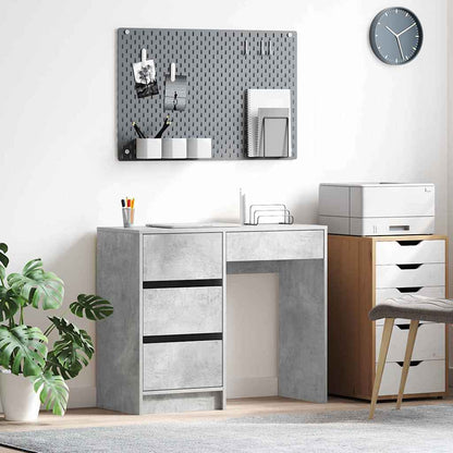 Schreibtisch Betongrau 90 x 37.5 x 75 cm Holzwerkstoff
