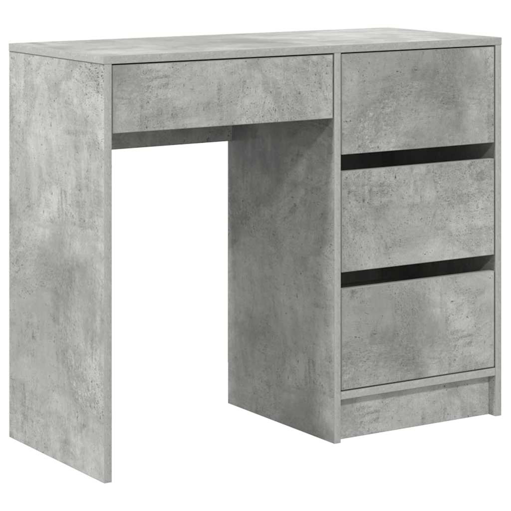 Schreibtisch Betongrau 90 x 37.5 x 75 cm Holzwerkstoff