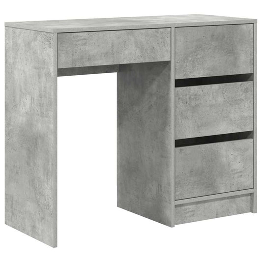 Schreibtisch Betongrau 90 x 37.5 x 75 cm Holzwerkstoff