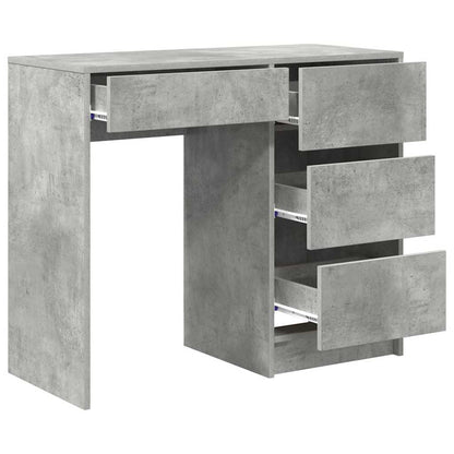 Schreibtisch Betongrau 90 x 37.5 x 75 cm Holzwerkstoff