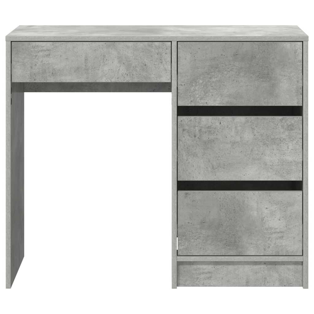 Schreibtisch Betongrau 90 x 37.5 x 75 cm Holzwerkstoff